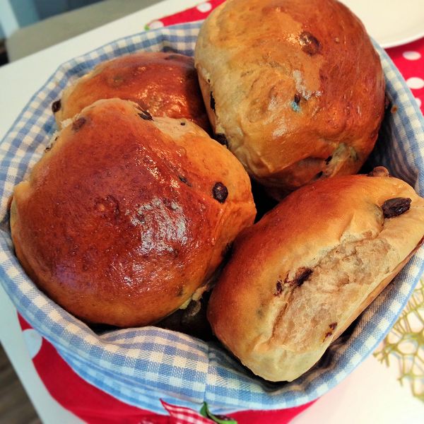 Chocolate Biscuit Buns